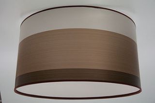 brown wide stripe shade by stem lighting