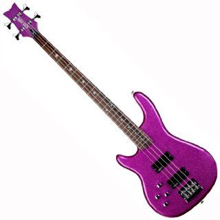 Daisy Rock   Rock Candy Left Handed Bass Guitar, Atomic Pink Musical Instruments