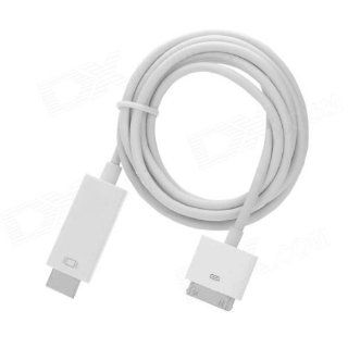1080P 30 Pin Dock Male to HDMI Male Adapter Cable For iPhone Ipad Itouch  White Electronics