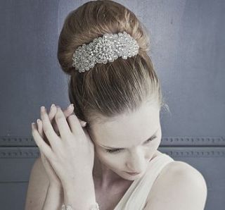 bijoux vintage brooch wedding headband by debbie carlisle