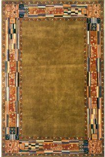 Shop Momeni New Wave NW 03OGN590R Olive Green Rug at the  Home Dcor Store