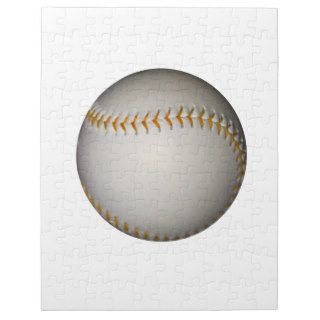Baseball / Softball w/Orange Stitching Puzzle