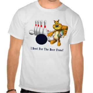 Bowling Beer Frame T Shirts
