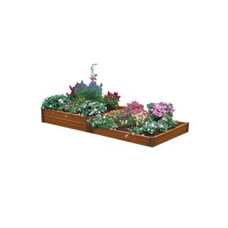 Frame It All 96 in L x 48 in W x 12 in H Resin Raised Garden Bed