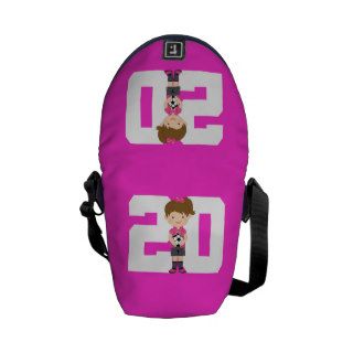 Soccer Uniform Number 20 (Girls) Gift Courier Bag