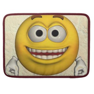 EXCITED SMILEY FACE MacBook PRO SLEEVES