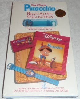 Pinocchio Read Along 24pg. Storybook, Audio Cassette and Watch Toys & Games