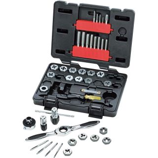 GearWrench Tap and Die Drive Tools — 40-Pc. SAE Set, Model# KDS3885  Tap   Die Sets