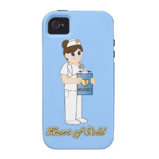 Nurse with Heart of Gold iPhone 4/4S Cases