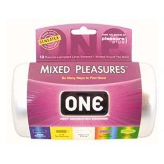Condom ONE Mixed Pleasures 12 Pack Health & Personal Care