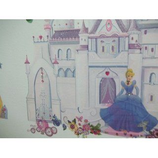 Roommates Rmk1546Gm Disney Princess Glitter Castle Peel & Stick Giant Wall Decal