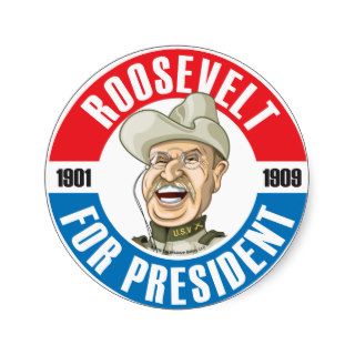 U.S. Presidents Campaign Sticker #26 Roosevelt