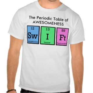 SWIFT Periodic Table 2 Shirts