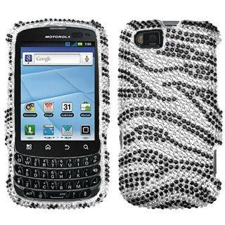 Asmyna MOTXT603HPCDM010NP Luxurious Dazzling Diamante Case for Motorola Admiral   1 Pack   Retail Packaging   Black Zebra Cell Phones & Accessories