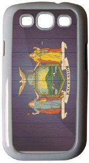 Rikki KnightTM New Mexico Flag on Distressed Wood   White Hard Rubber TPU Case Cover for Samsung� Galaxy i9300 Galaxy S3 Cell Phones & Accessories