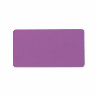 Plain purple solid background blank A664A5 Personalized Address Label