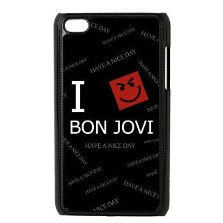 Custom Bon Jovi Hard Back Cover Case for iPod Touch 4th IPT604 Cell Phones & Accessories