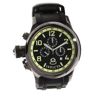 Invicta Men's 'Russian Diver' Black Polyurethane Watch Invicta Men's Invicta Watches