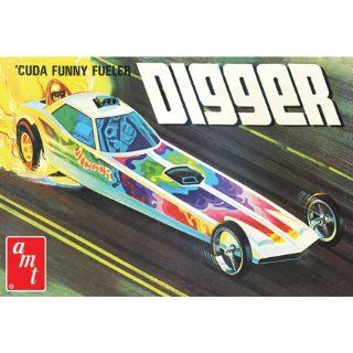 AMT602 1/25 Plymouth Digger Cuda Dragster Toys & Games