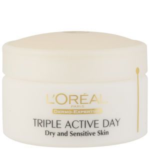 LOreal Paris Dermo Expertise Triple Active Day Multi Protection Moisturiser   Dry / Sensitive Skin (50ml)      Health & Beauty