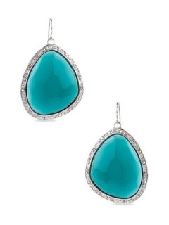 Turquoise Single Nugget Earrings by Miriam Salat