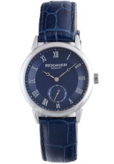 Rudiger R3000 04 003L  Watches,Mens Leipzig Blue Dial Blue Calfskin, Casual Rudiger Quartz Watches