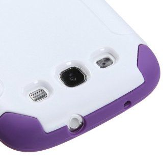 MyBat SAMSIIIHPCFSSO608NP Hybrid Fusion Protective Case for Samsung Galaxy S3   1 Pack   Retail Packaging   White/Electric Purple Frosted Cell Phones & Accessories