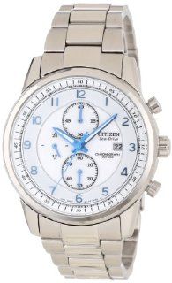 Citizen Men's CA0330 59A Eco Drive Stainless Steel Chronograph Watch at  Men's Watch store.