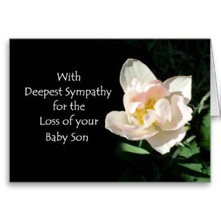 Tulip Sympathy Card   Loss of Baby Son