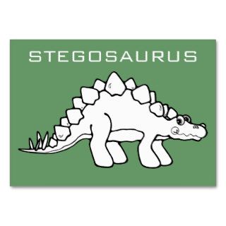 Stegosaurus Coloring/Info 2 Business Card Templates