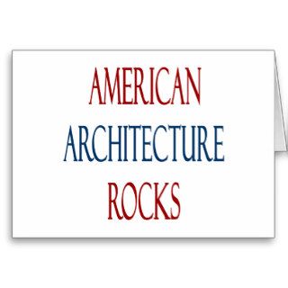 American Architecture Rocks Greeting Card