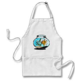 Funny Spring Cleaning Fish Apron
