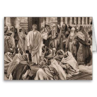 Jesus and the Pharisees Greeting Card
