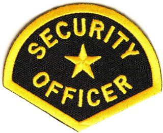 Security Officer Patch, 3x2.5 inch, small embroidered iron on patch