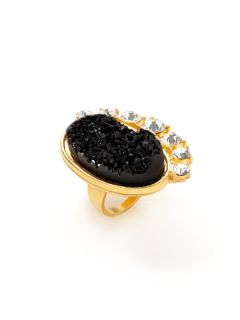 Synthetic Druzy & Crystal Ring by Gerard Yosca