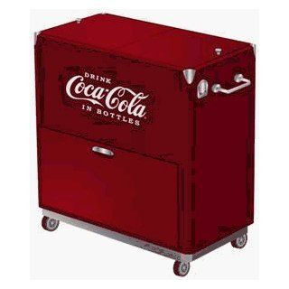 Coke Coca Cola Large Ice Cooler Cart Style Double Stack  Sports & Outdoors