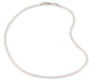 Front Page TM Sterling 16 Crystal Filled Mesh Necklace —