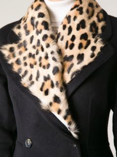 Ermanno Scervino Leopard Print Lapel Coat