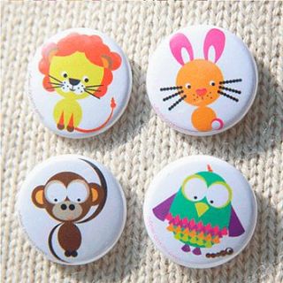 round friends pin badge set by cloud cuckoo designs