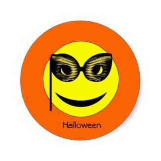 Halloween Masked Smiley Stickers