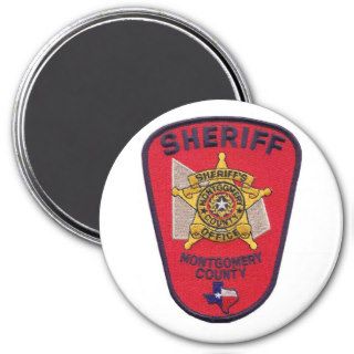 MONTGOMERY TEXAS SHERIFF OFFICE PATCH MAGNET
