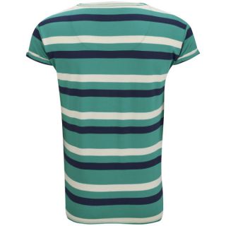 Jack & Jones Mens Robit Striped T Shirt   Blue Grass      Clothing