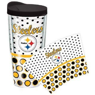 Wrap NFL Pitt Dot Lblk 24 Ounce Each Kitchen & Dining