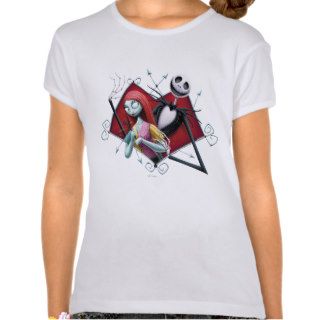 Jack and Sally in Heart Tshirts