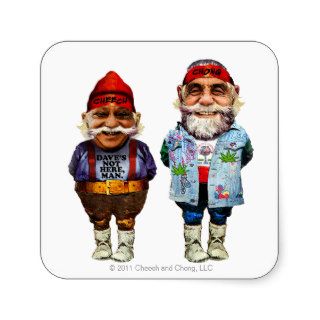 Cheech and Chong Gnomes Square Sticker