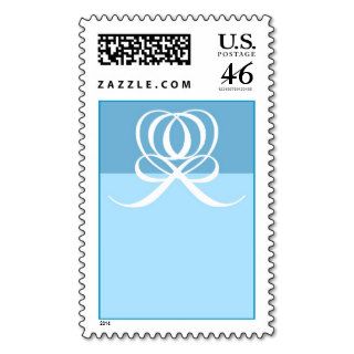 Light Blue Wedding Postage Stamp