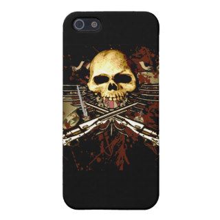 Skull with pistols cases for iPhone 5