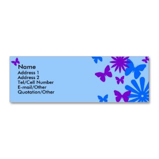 Butterflies and Flowers 2 Business Cards