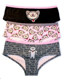 Soft Kitty Panties, 3 Pack