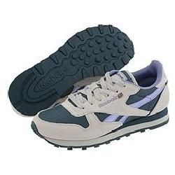 Reebok Lifestyle Classic Leather Perf Trout Grey/Bristol Blue/Violet Athletic Reebok Lifestyle Athletic